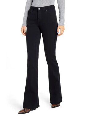 NWT- 1822 Denim Black Flare Jeans - Size 6 - High Tech Stretch